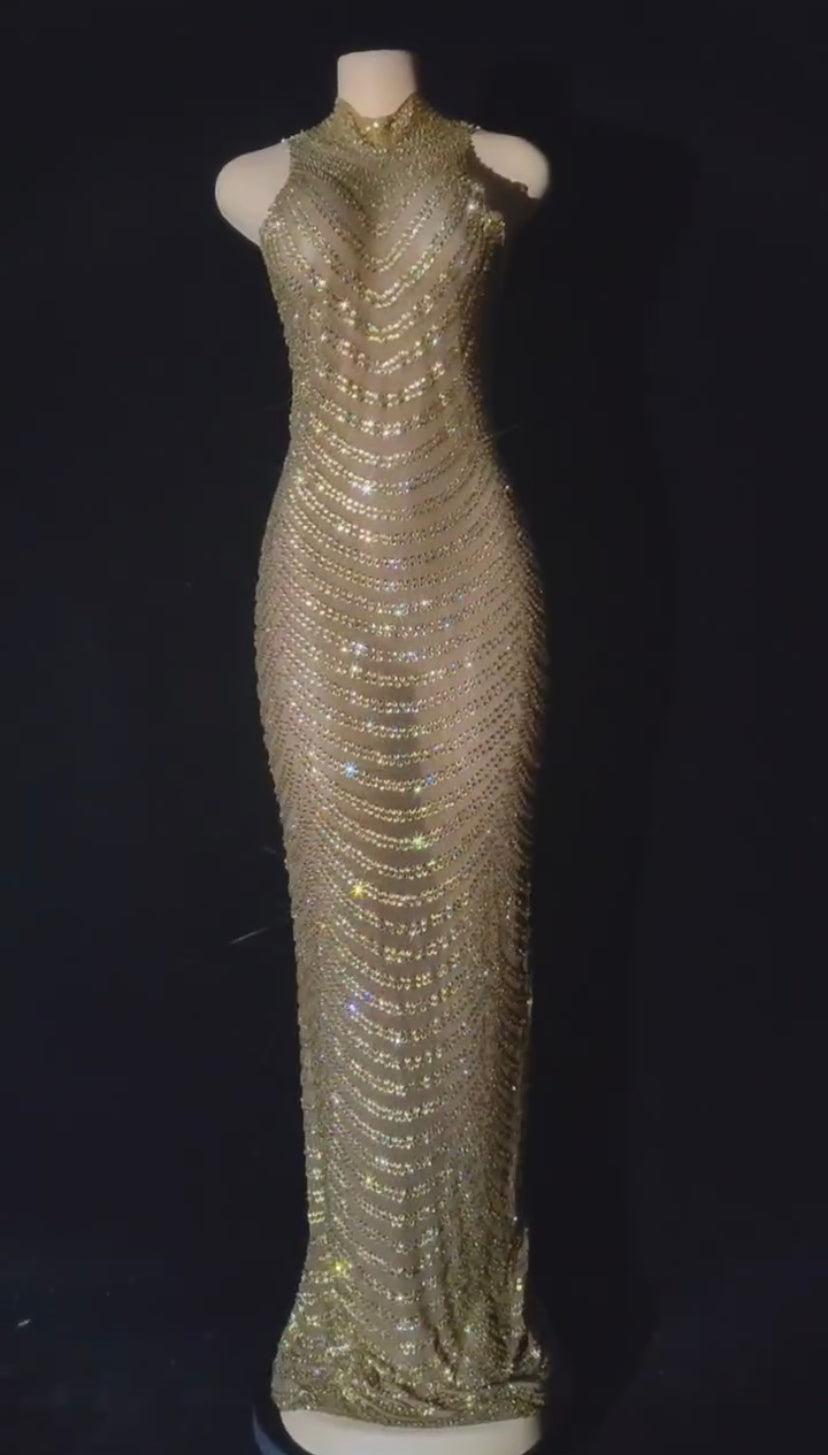 Aguila Dress Gold
