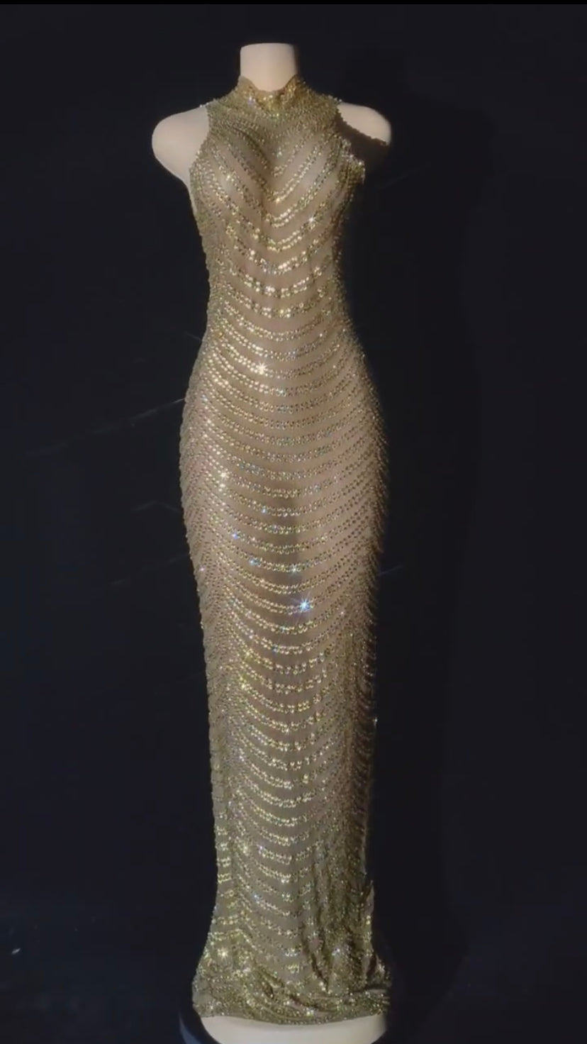 Aguila Dress Gold