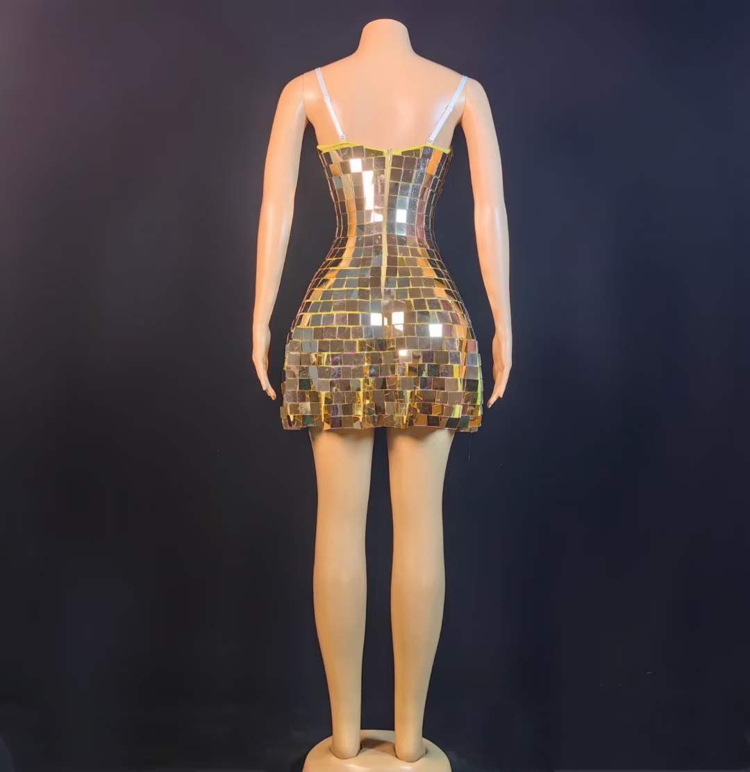 Cleo Dress Gold