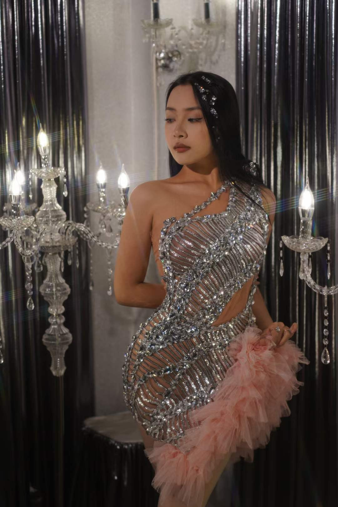 Ashanti Dress Silver