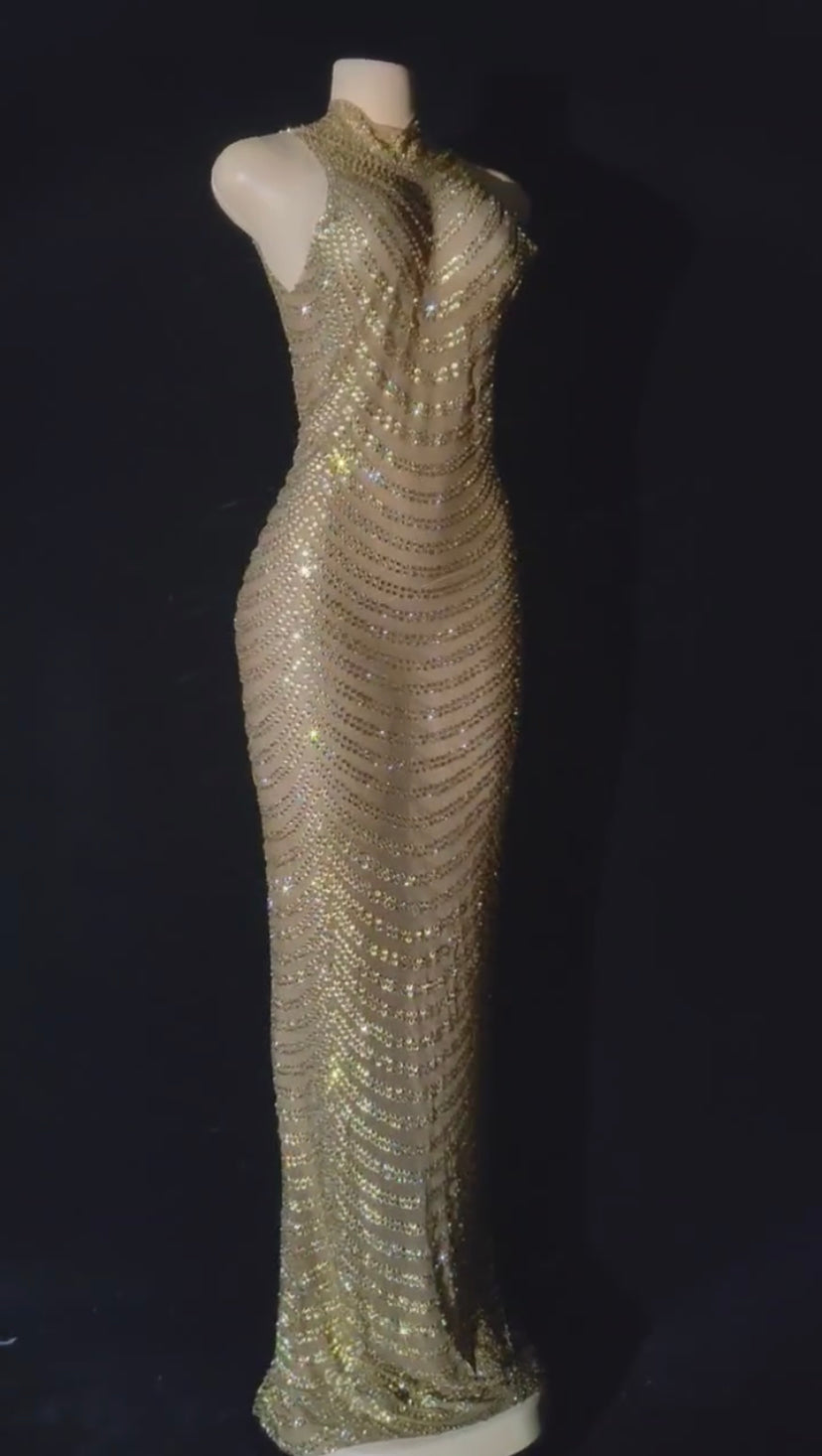 Aguila Dress Gold