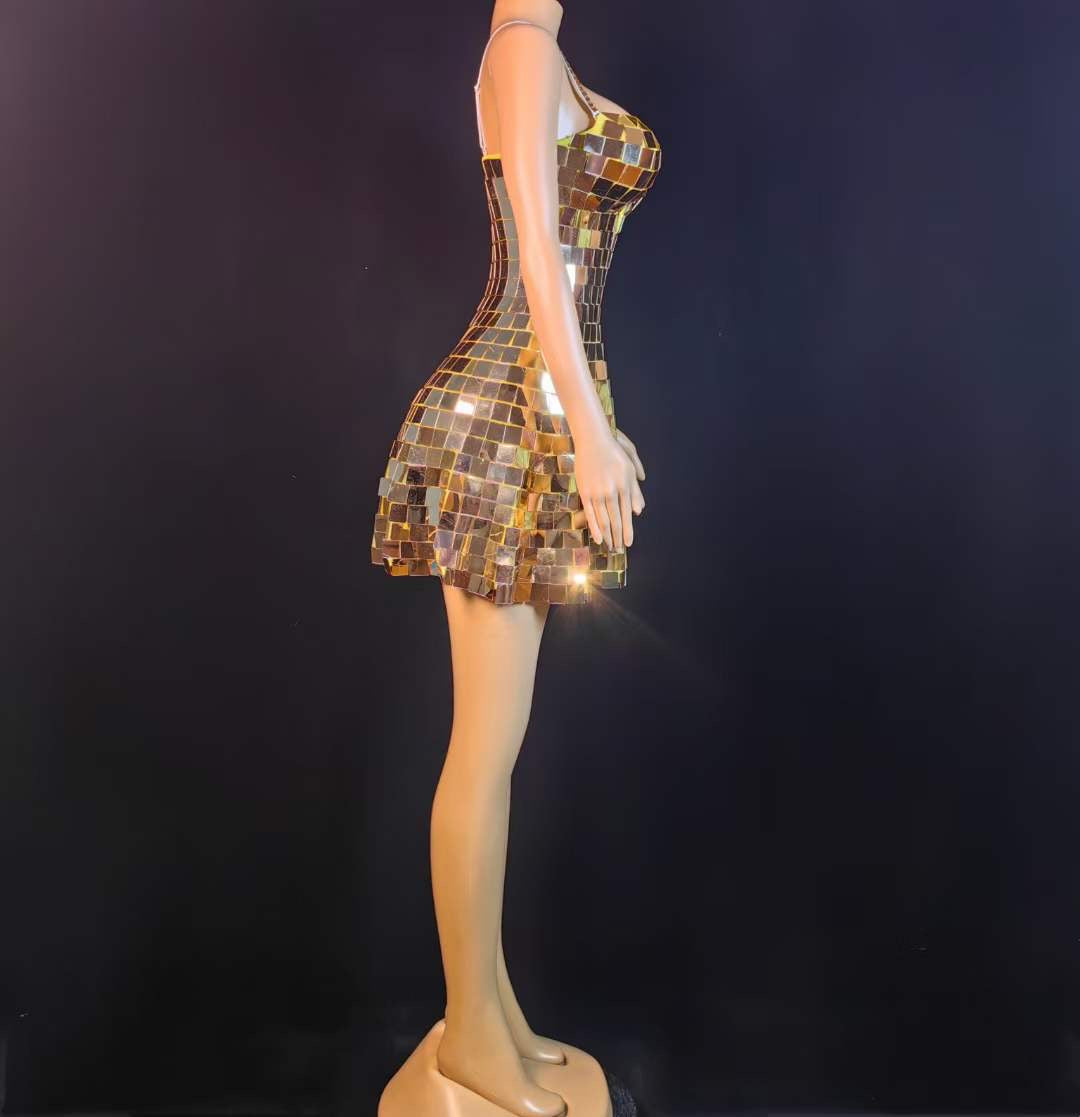 Cleo Dress Gold
