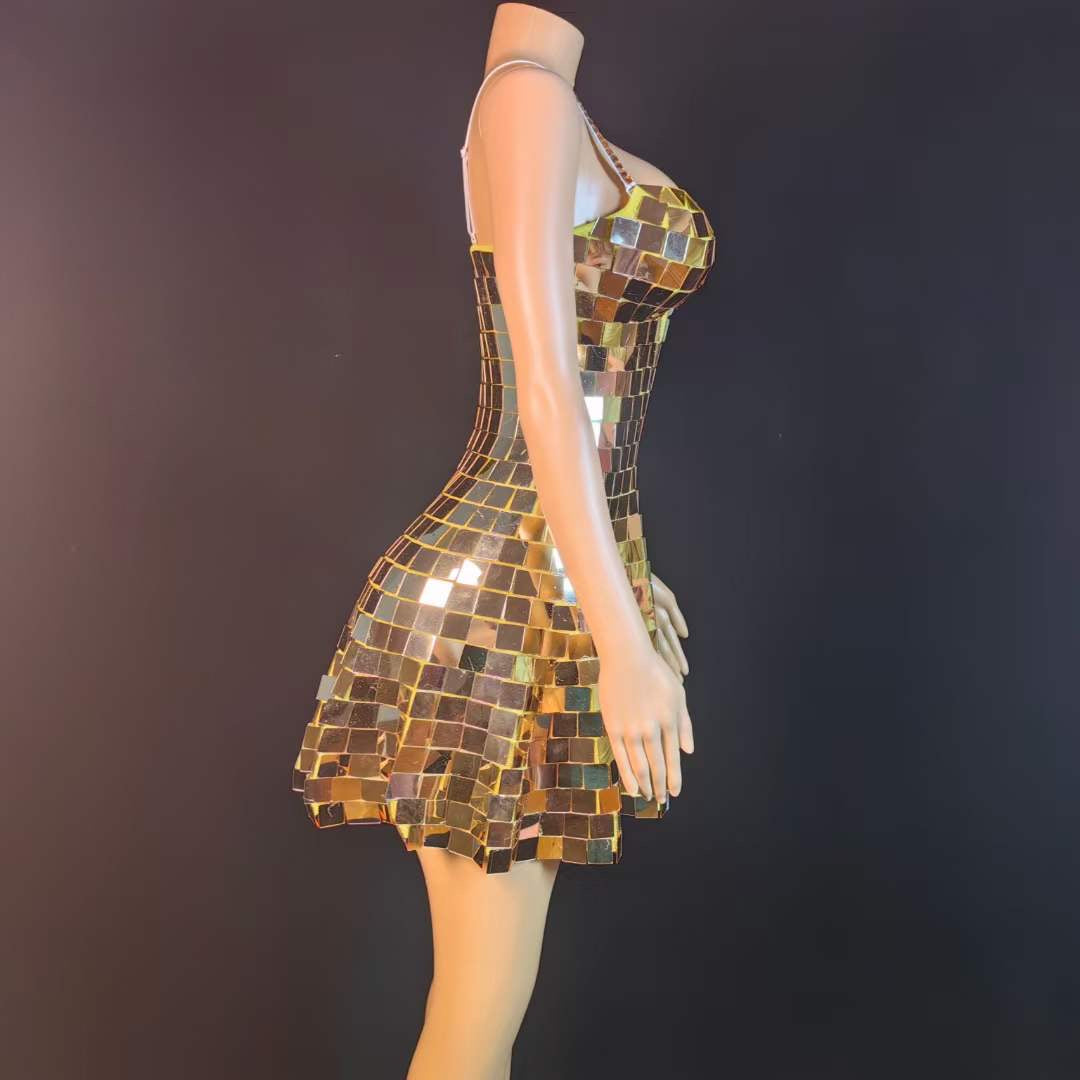 Cleo Dress Gold