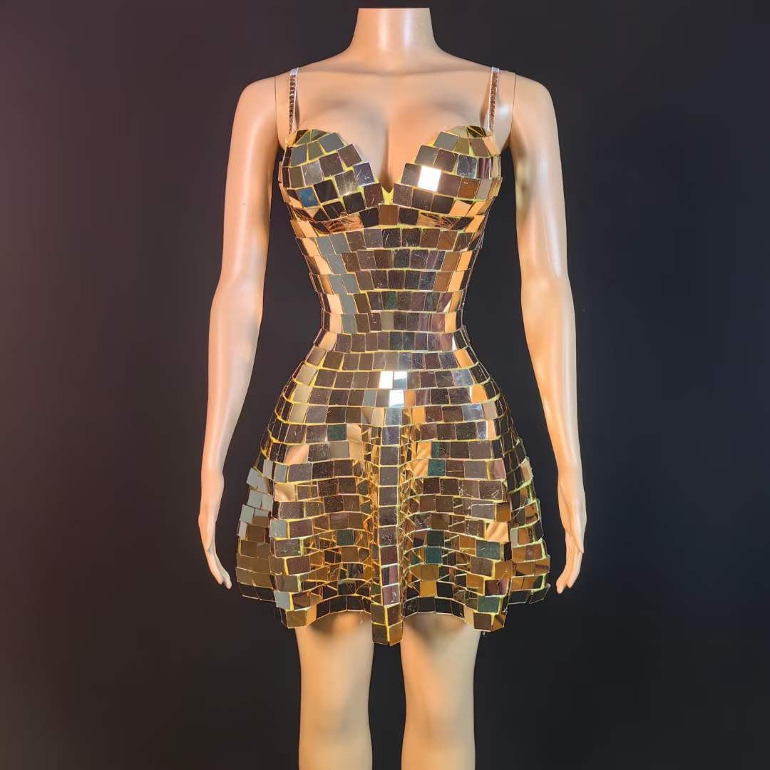 Cleo Dress Gold