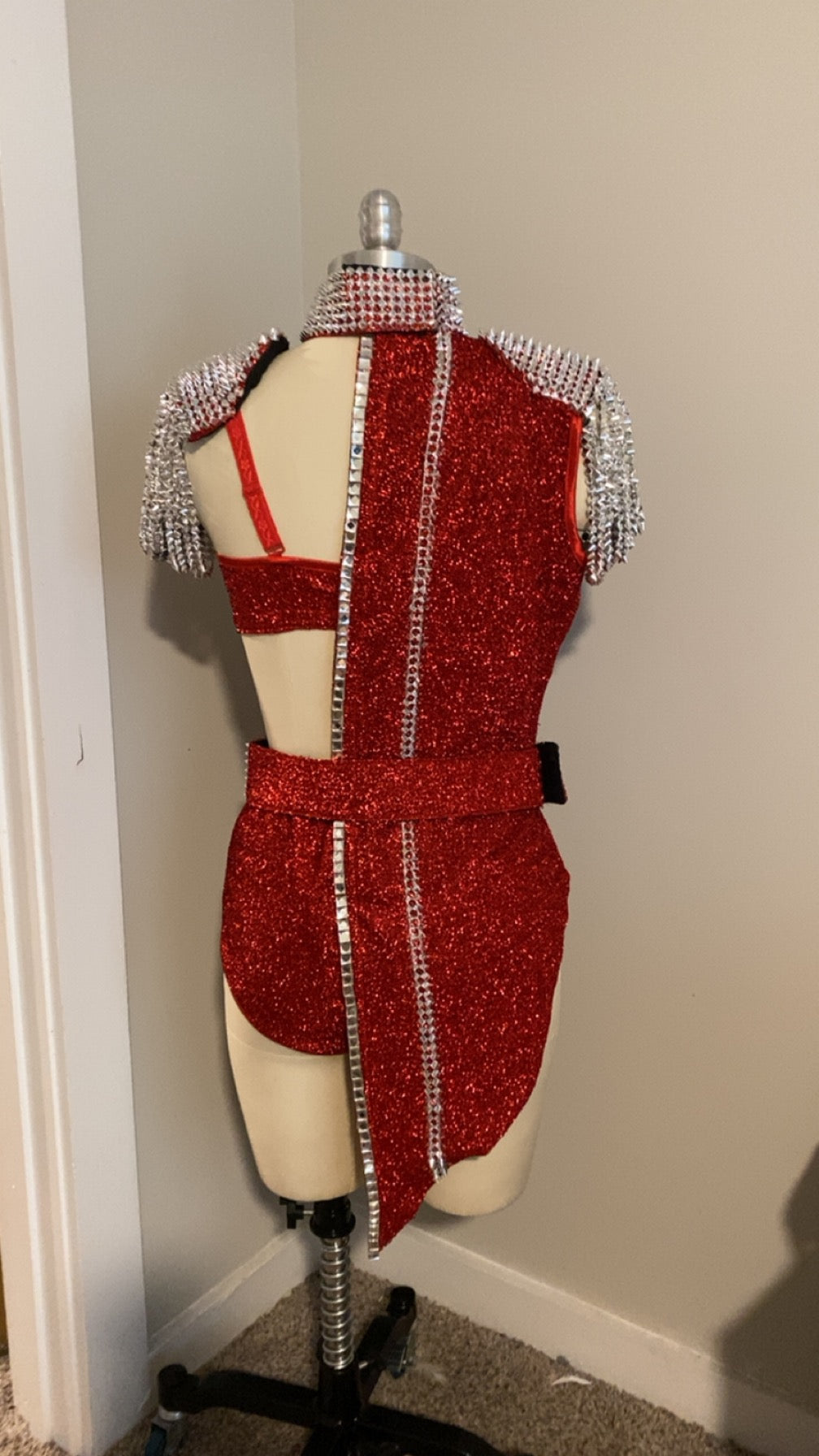 Militia gem outfit romper Red