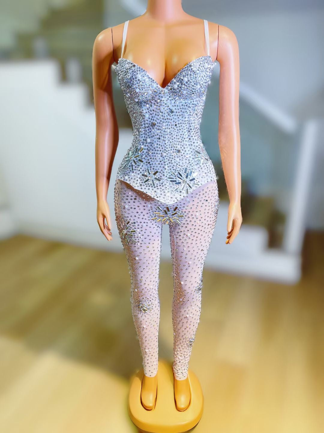 Glitz Two Piece White and AB