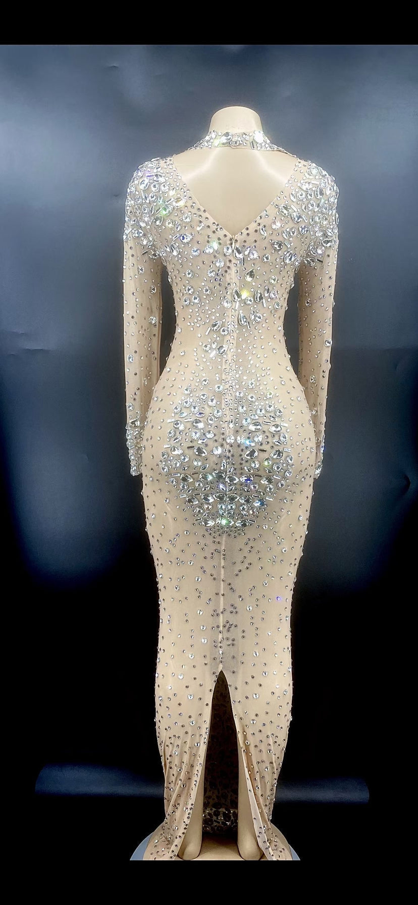 Ebony Alba Long Dress Brown