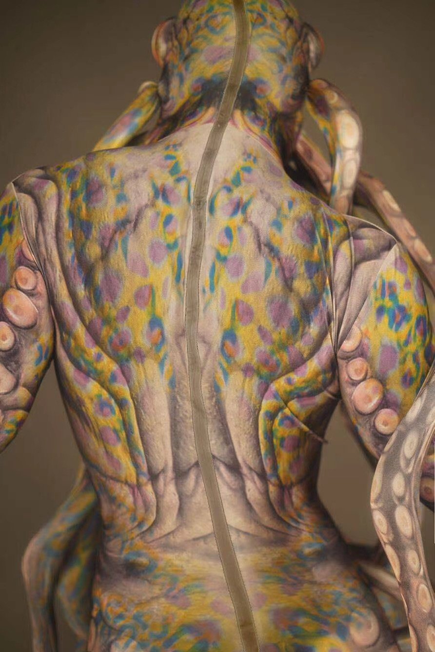 Davy Jones Wife (female) bodysuit party & events costume (women) Brown ship same day