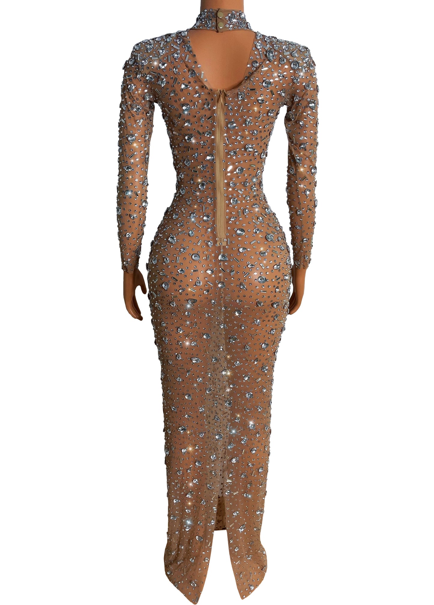 Tris Long Silver Lycra Non See-Through Delayed 5 Days