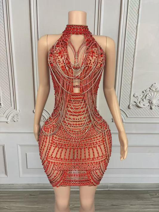 Stigma Dress Red