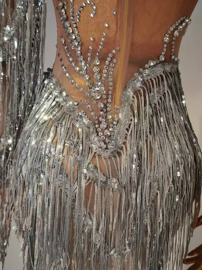 Silver Swan Dress