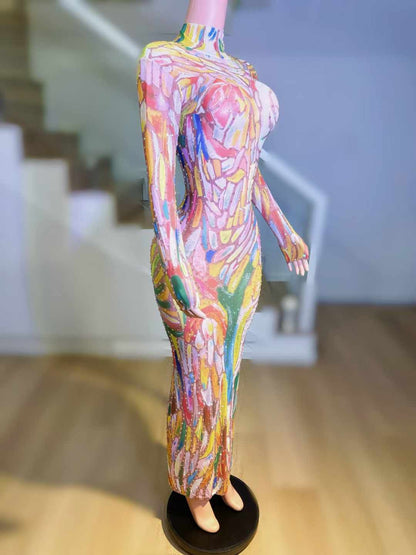 Colored Art dress