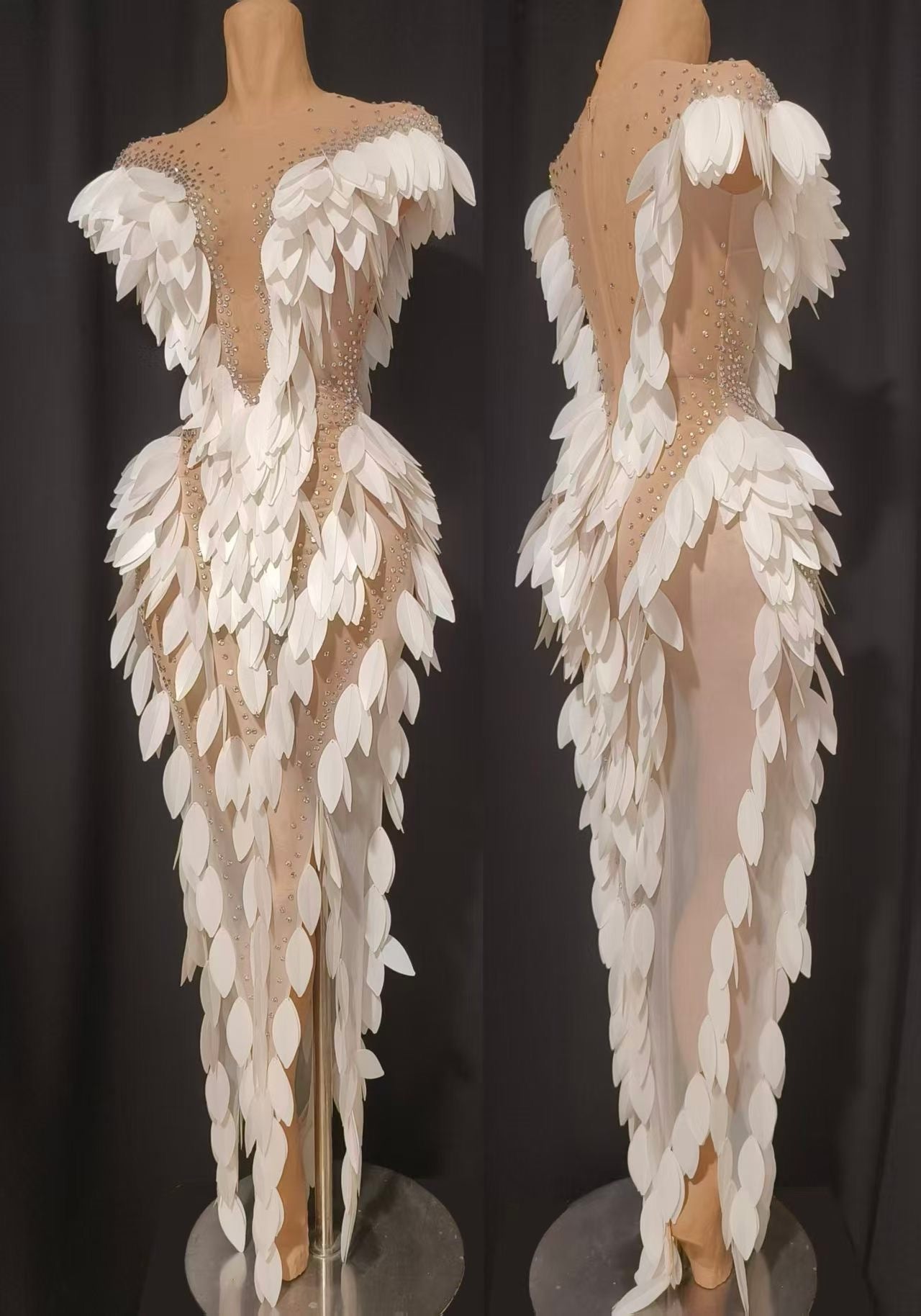 White Feather Dress