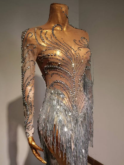 Silver Swan Dress