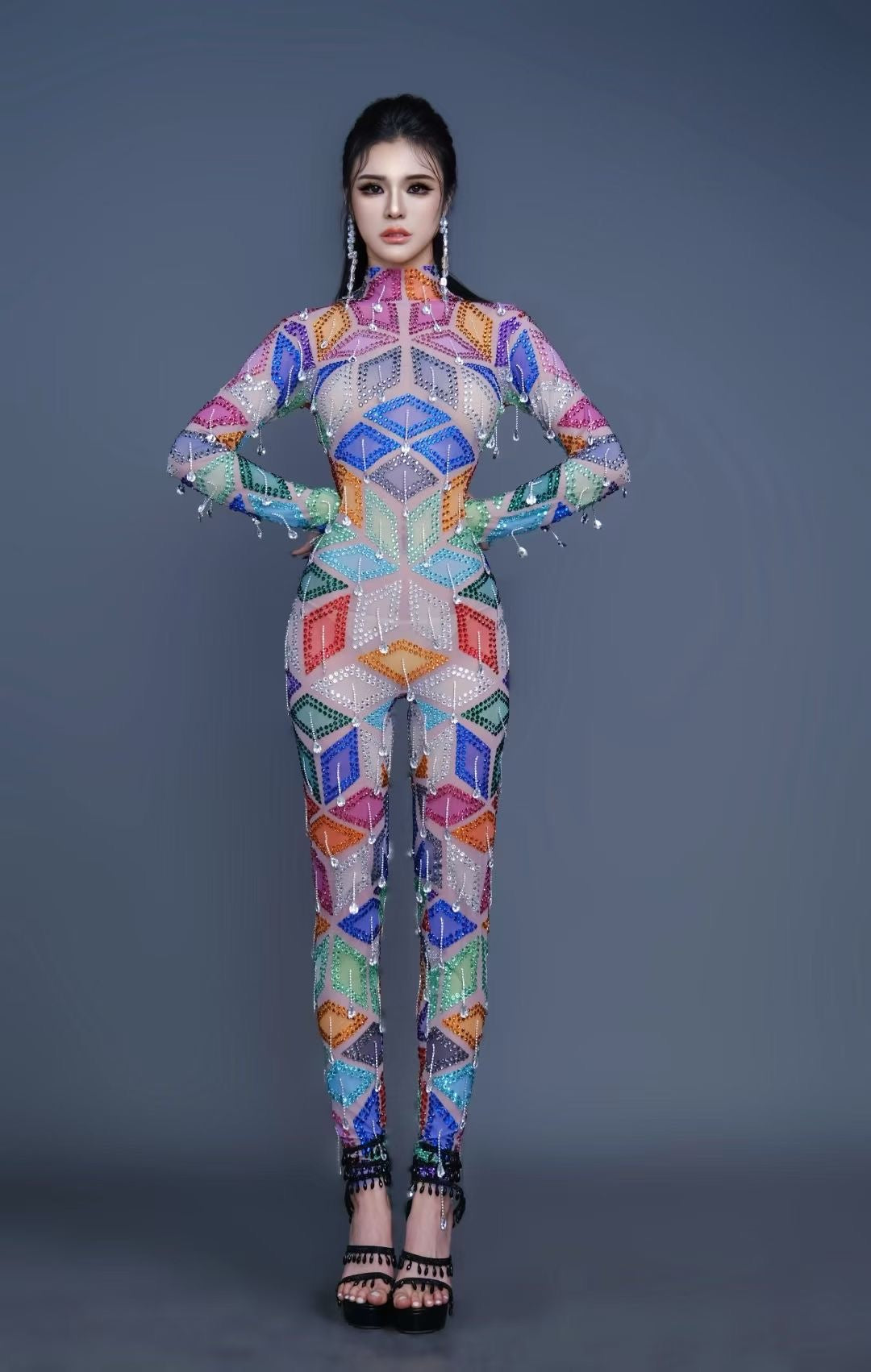 Diamond rainbow Bodysuit