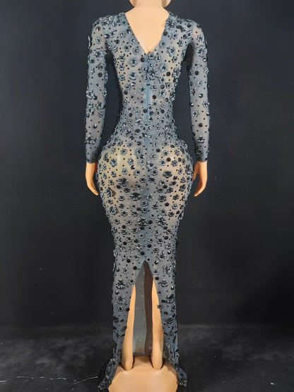 Flower GLORY Dress Black