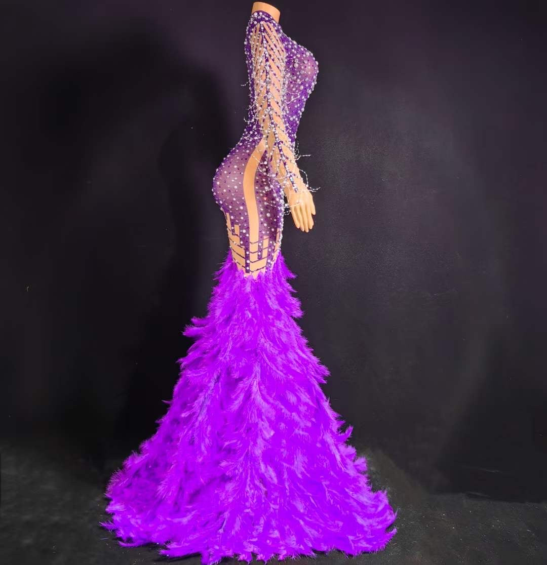 Lady Snatched Dress Purple