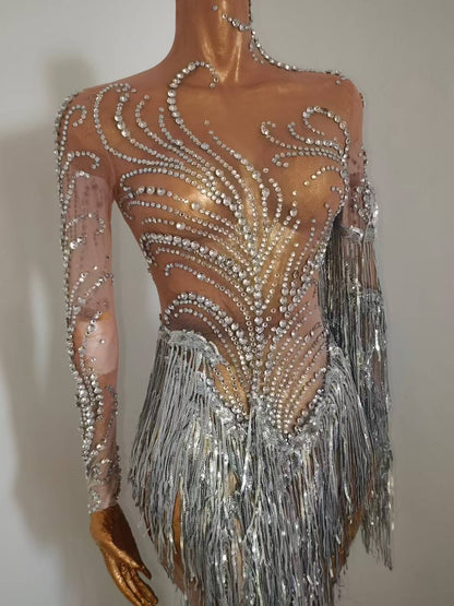 Silver Swan Dress