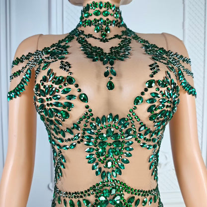 Green Crew Romper