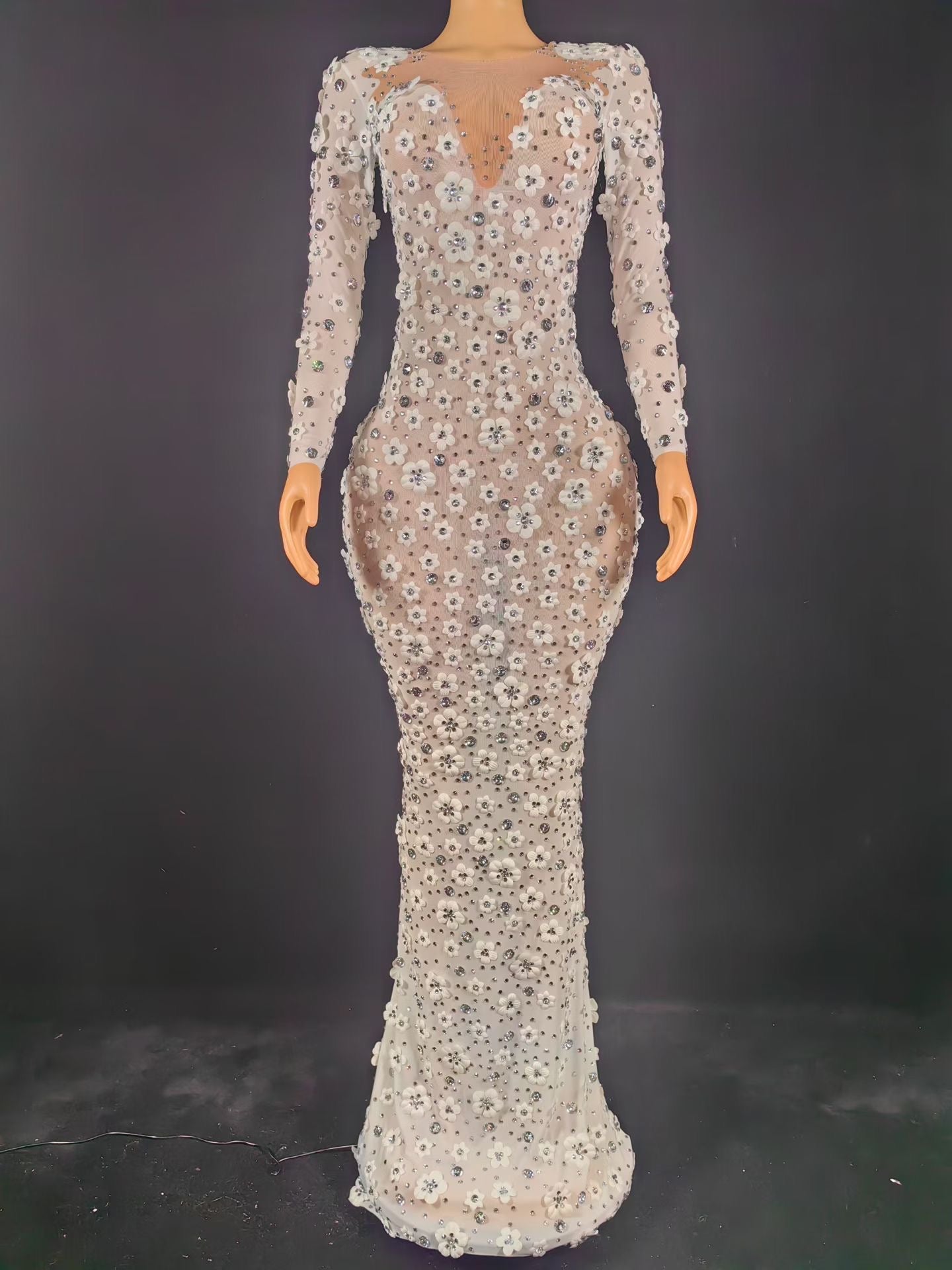 Flower GLORY Dress white