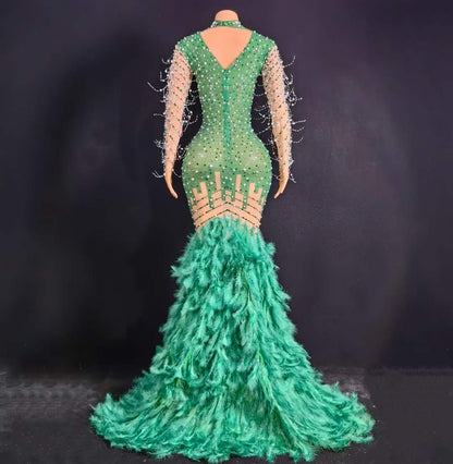 Lady Snatched Dress Green