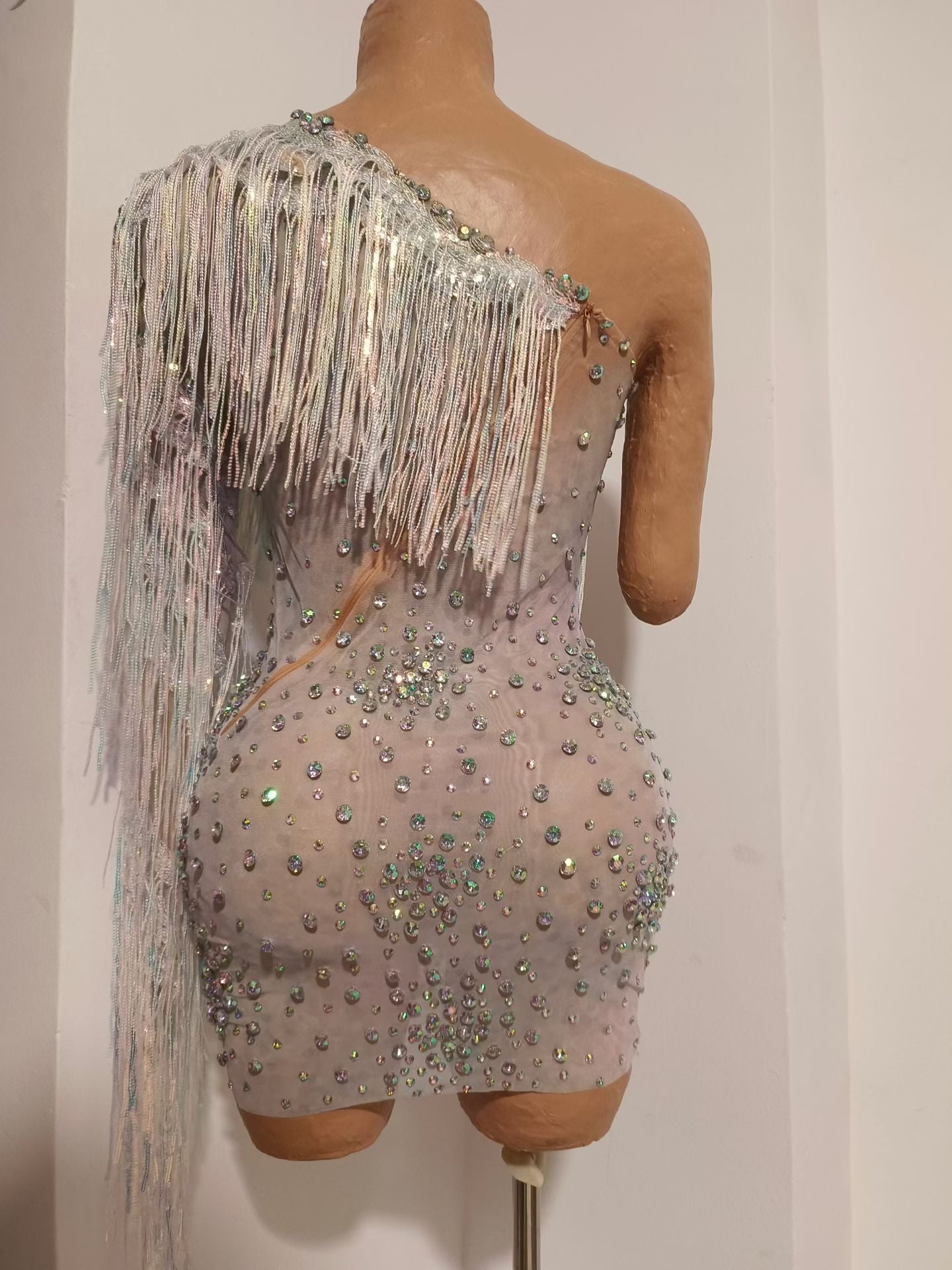 AB Sparks Dress White