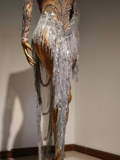 Silver Swan Dress
