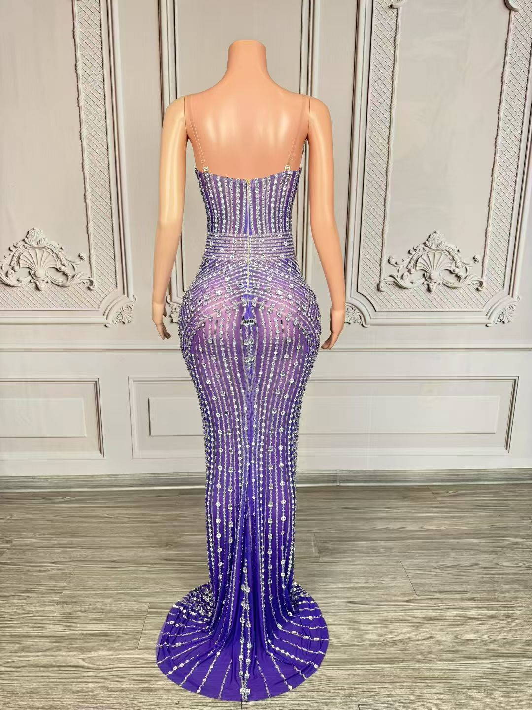 Crystal Curse Dress Purplish Blue