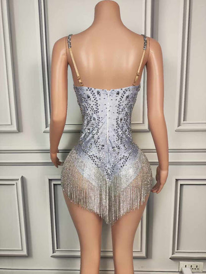 Sparkle Lopol Leotard Silver