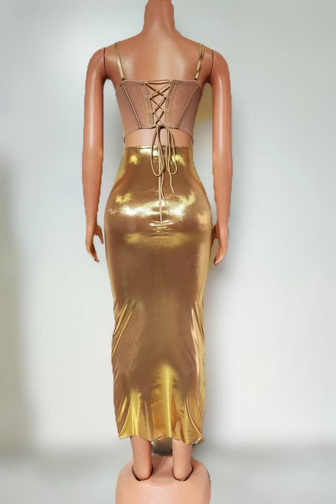 Gold tempura Dress
