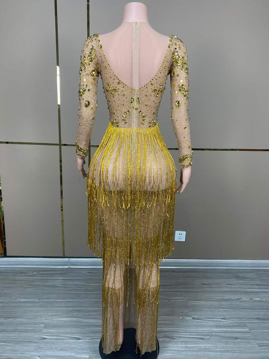 Gold Yellow Fringes Dress – MY BEST FASHION DEALS