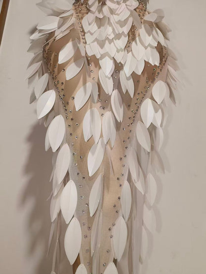 White Feather Dress
