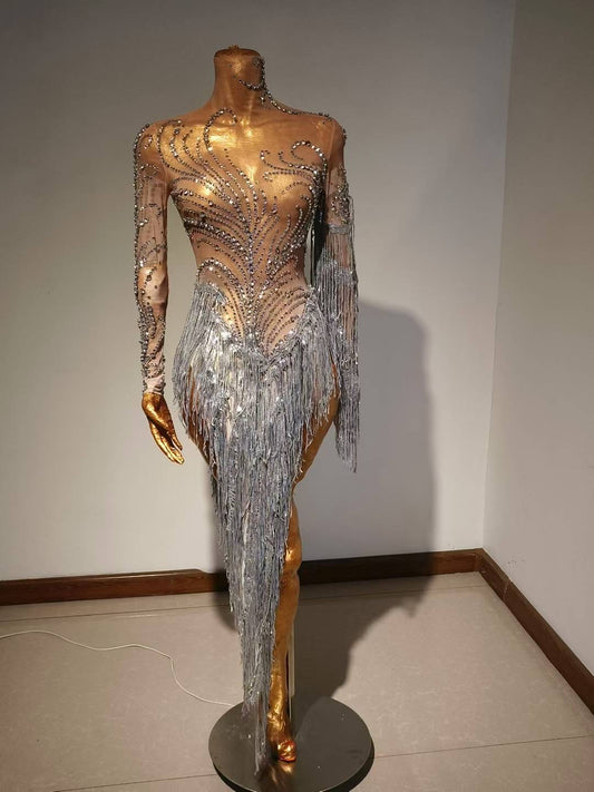 Silver Swan Dress