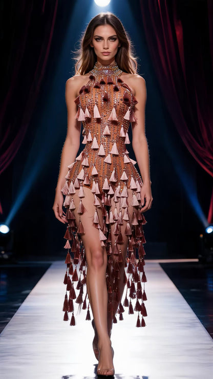 Gold Puddles Dress