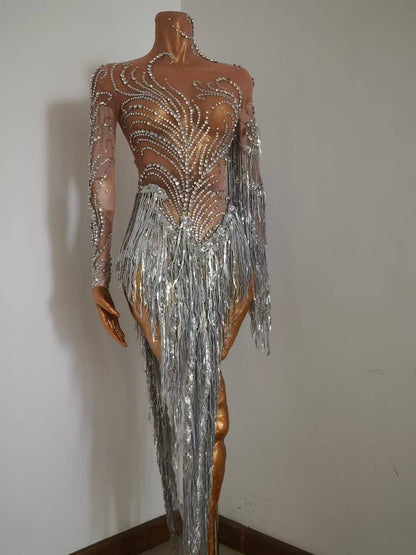 Silver Swan Dress