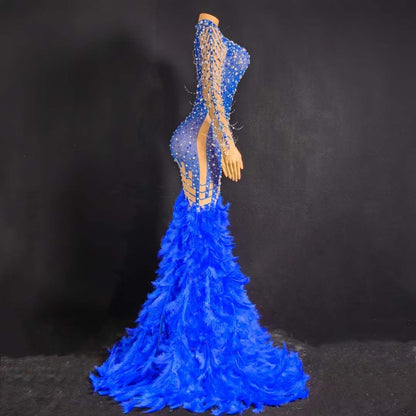 Lady Snatched Dress Blue