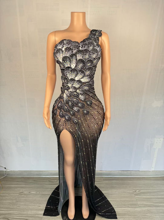 Blackened Swan Dress Black