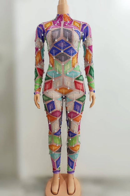 Diamond rainbow Bodysuit
