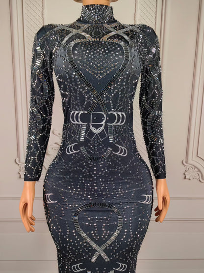 Black Crystal GLORY Dress