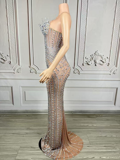 Crystal Curse Dress Silver