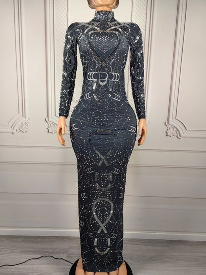 Black Crystal GLORY Dress