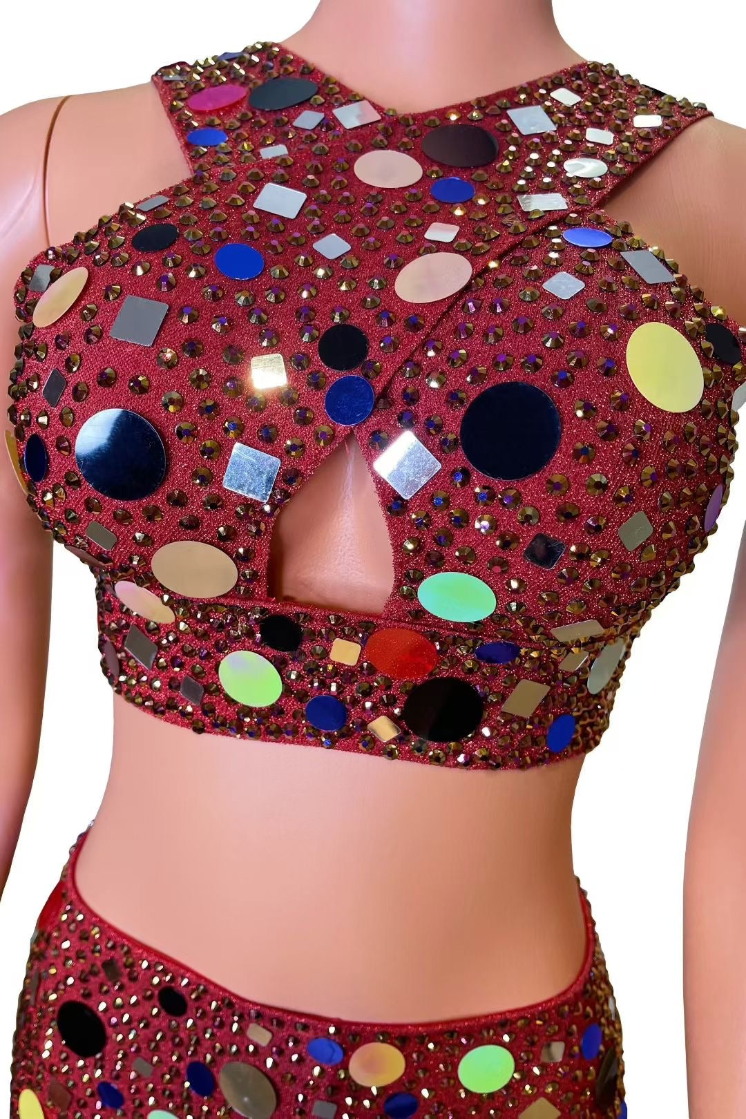 Red sprinkles dress