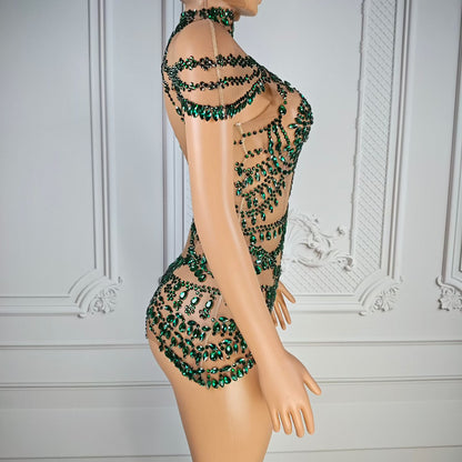 Green Crew Romper