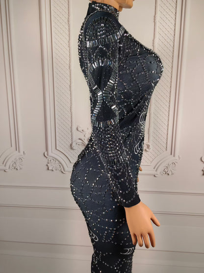Black Crystal GLORY Dress