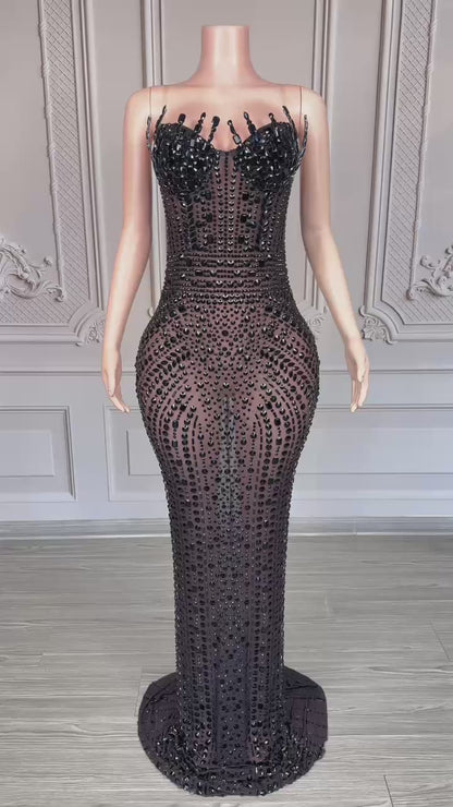 Crystal Curse Dress Black