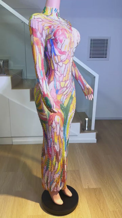 Colored Art dress