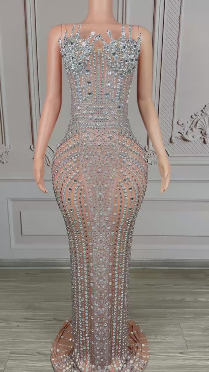 Crystal Curse Dress Silver