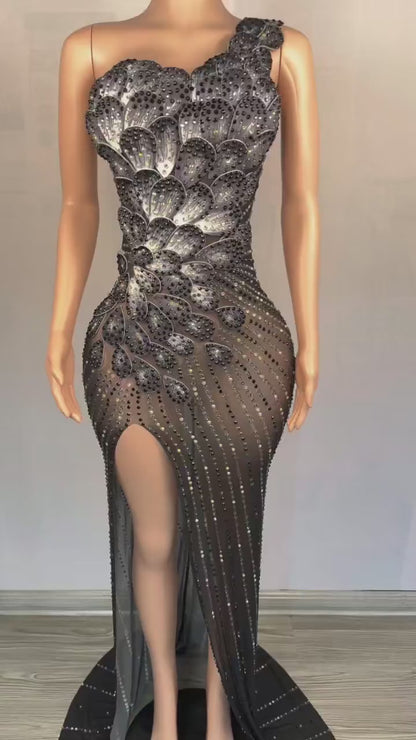 Blackened Swan Dress Black