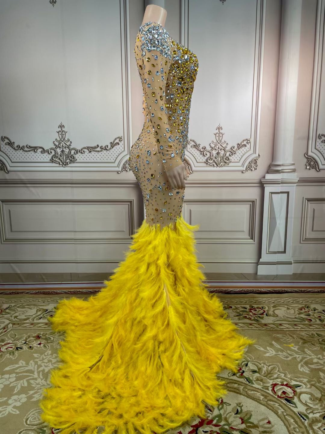 Yellow Jackie Long Dress