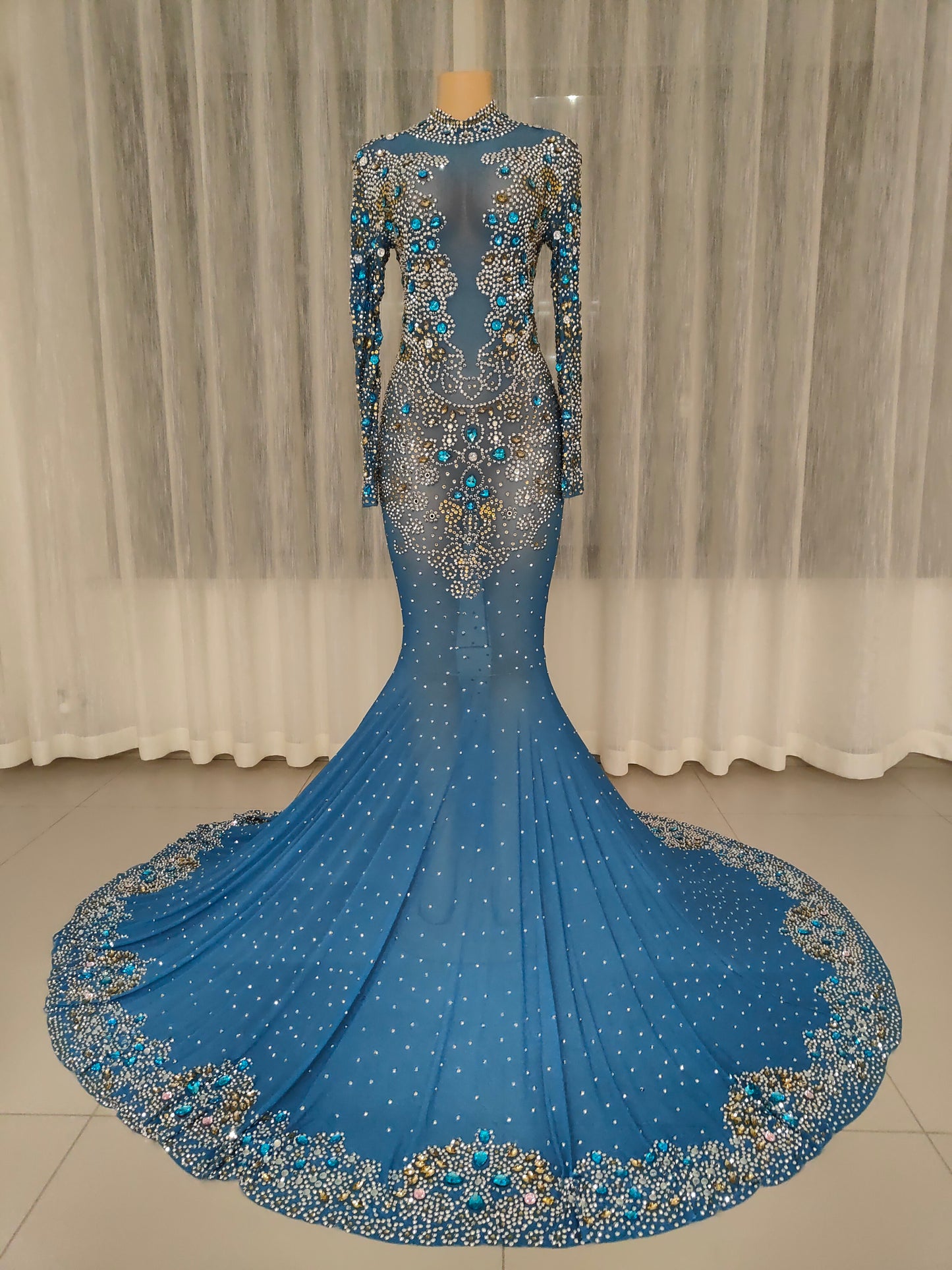 Aura Dress Blue